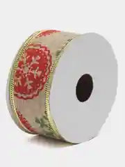 Бежевый упаковочная декоративная, лента-бант для подарка