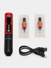 Красный беспроводная тату машинка для татуировки и татуажа EZ Inkin CL2 Max Wireless Pen, 3400 mAh