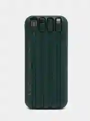 Зеленый внешний Аккумулятор Power Bank  с беспроводной зарядкой Wireless Fast Charging
