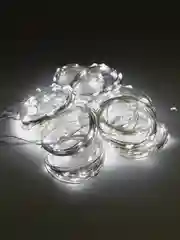Белый гирлянда-штора, занавес LED с пультом и крючками для подвешивания