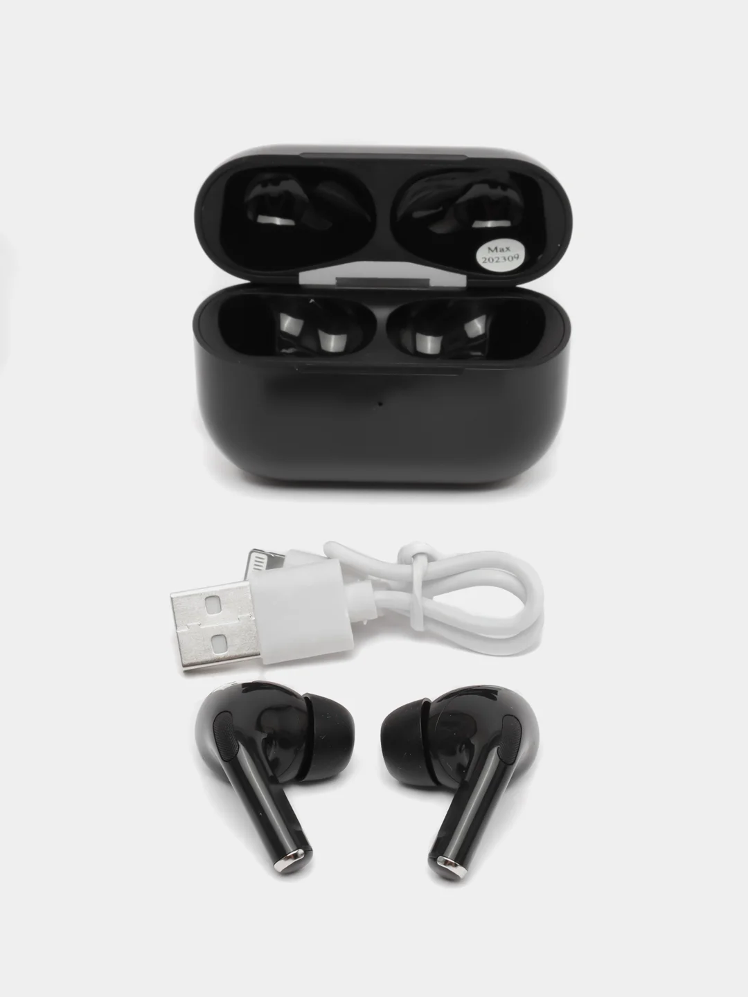 Беспроводные наушники a.Pods Pro, чёрные, сенсорные, с анимацией, для iPhone Android
