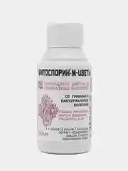 Фитоспорин-М цветы, 100 мл от фитофтороза, корневой гнили, парши, мучнистой росы Башинком