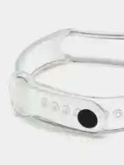Голубой прозрачный силиконовый ремешок для Xiaomi Mi Band 3 /4 / 5 / 6 / 7 / 8