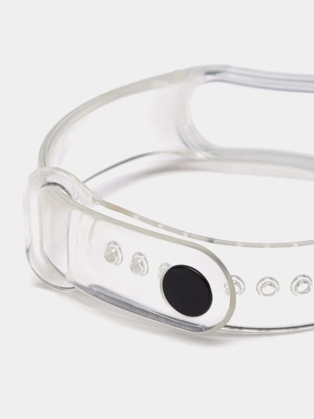 Желтый прозрачный силиконовый ремешок для Xiaomi Mi Band 3 /4 / 5 / 6 / 7 / 8