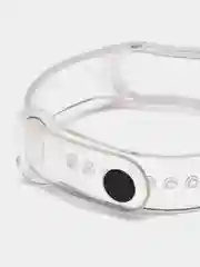 Желтый прозрачный силиконовый ремешок для Xiaomi Mi Band 3 /4 / 5 / 6 / 7 / 8