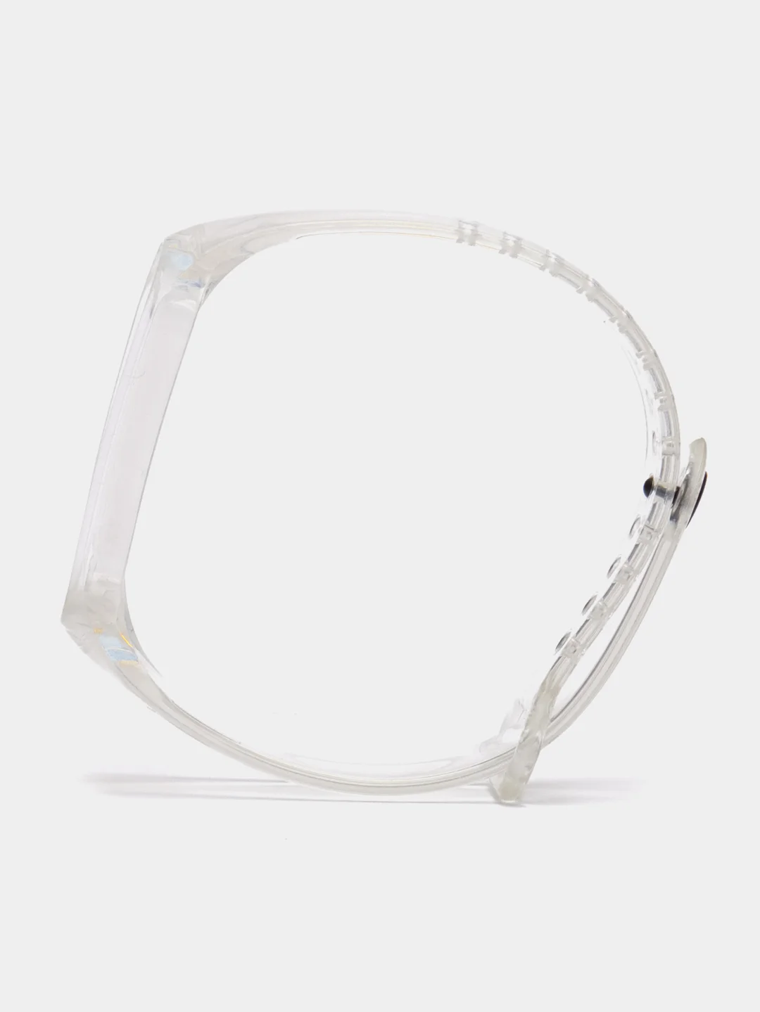 Желтый прозрачный силиконовый ремешок для Xiaomi Mi Band 3 /4 / 5 / 6 / 7 / 8