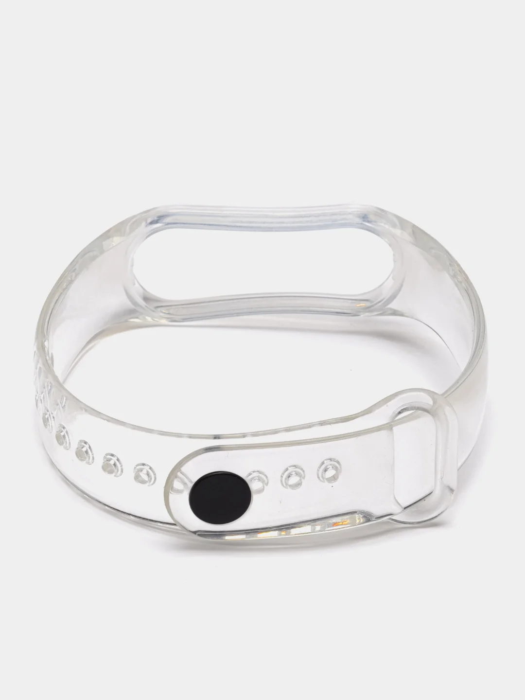 Желтый прозрачный силиконовый ремешок для Xiaomi Mi Band 3 /4 / 5 / 6 / 7 / 8