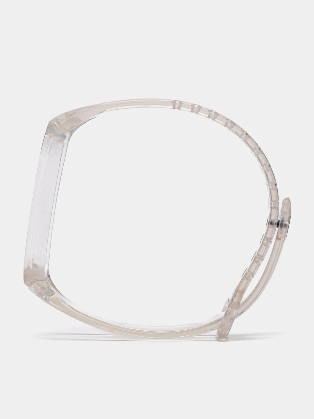 Розовый прозрачный силиконовый ремешок для Xiaomi Mi Band 3 /4 / 5 / 6 / 7 / 8