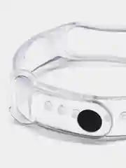 Серый прозрачный силиконовый ремешок для Xiaomi Mi Band 3 /4 / 5 / 6 / 7 / 8