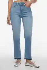 Голубой джинсы женские mom fit летние светлые с высокой посадкой женские Befree