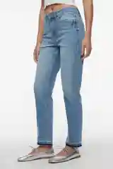 Голубой джинсы женские mom fit летние светлые с высокой посадкой женские Befree