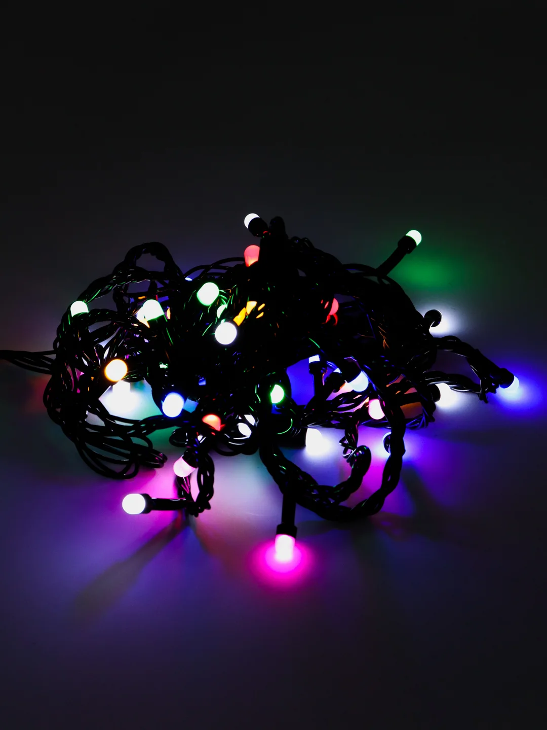 Новогодняя светодиодная LED гирлянда, 50-90 ламп, 4 цвета
