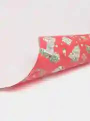 Красный бумага новогодняя упаковочная глянцевая Me To You, 70 х 100 см, 3 варианта
