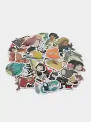 Голубой набор Куроми Мелоди, аниме Genshin, Stray Dogs, стикерпак 50 шт, наклейки стикеры