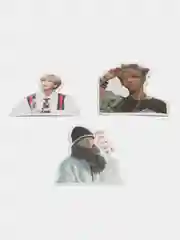 Багровый набор K-POP Blackpink, Stray Kids стикерпак 50 шт блакпинк, страй кидз, наклейки стикеры