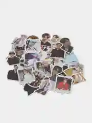 Багровый набор K-POP Blackpink, Stray Kids стикерпак 50 шт блакпинк, страй кидз, наклейки стикеры