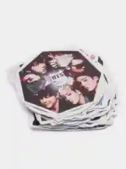 Алый набор BTS стикерпак 50 шт, наклейки стикеры