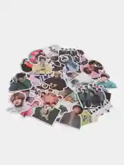 Алый набор BTS стикерпак 50 шт, наклейки стикеры