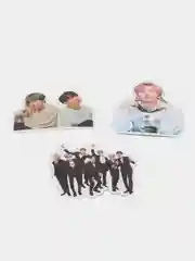 Алый набор BTS стикерпак 50 шт, наклейки стикеры