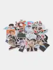 Багровый набор BTS стикерпак 50 шт, наклейки стикеры