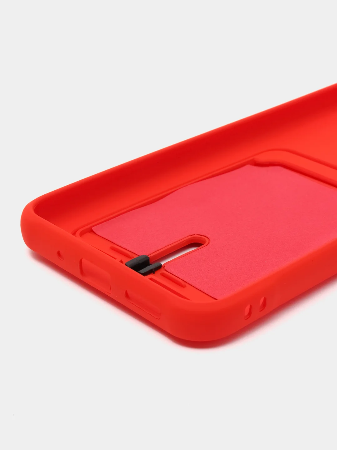 Красный чехол Xiaomi Redmi 9C / 9C NFC / 10A (Сяоми Редми 9С, 10А) с карманом для карт