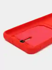 Красный чехол Xiaomi Redmi 9C / 9C NFC / 10A (Сяоми Редми 9С, 10А) с карманом для карт