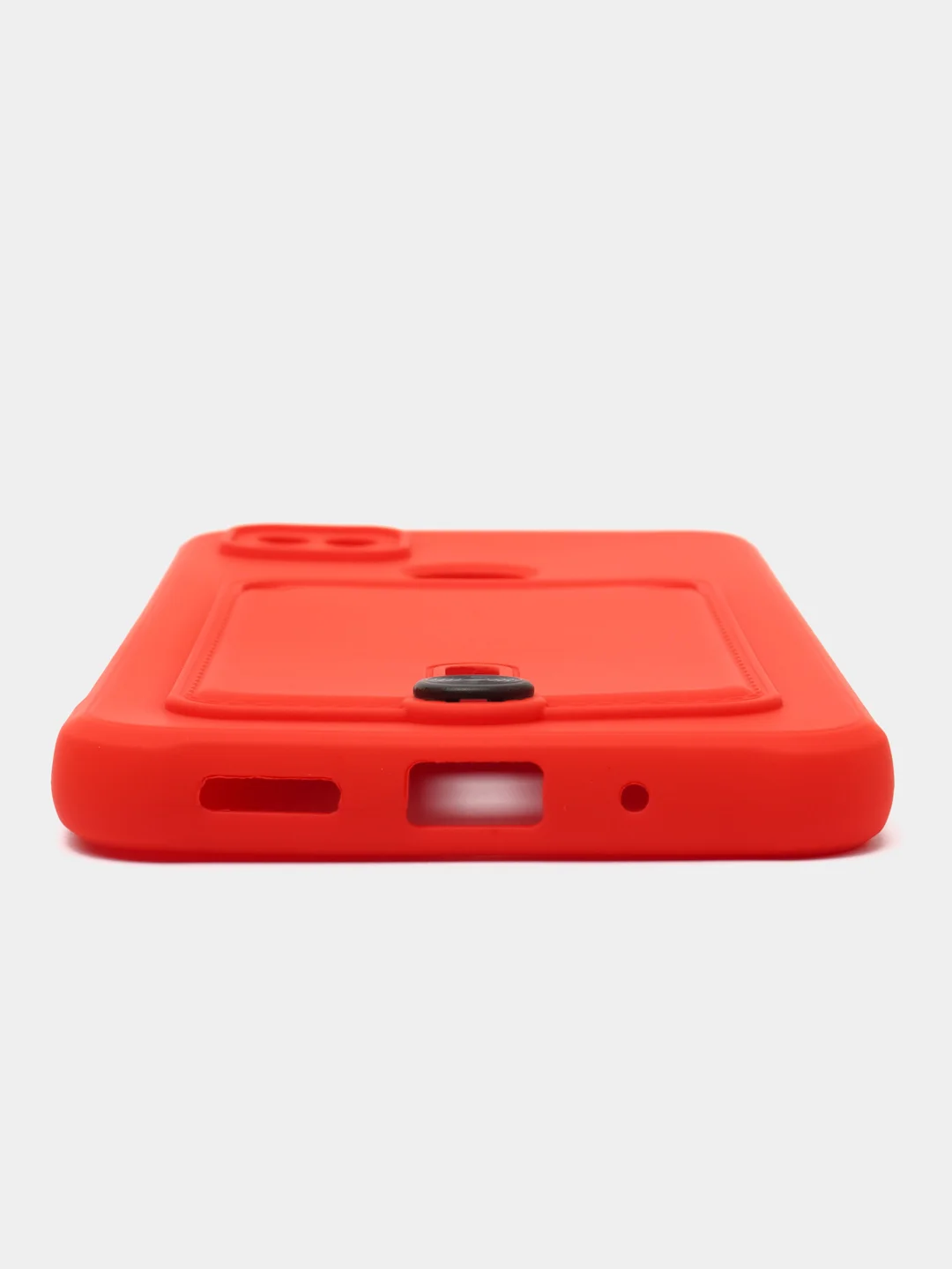 Красный чехол Xiaomi Redmi 9C / 9C NFC / 10A (Сяоми Редми 9С, 10А) с карманом для карт