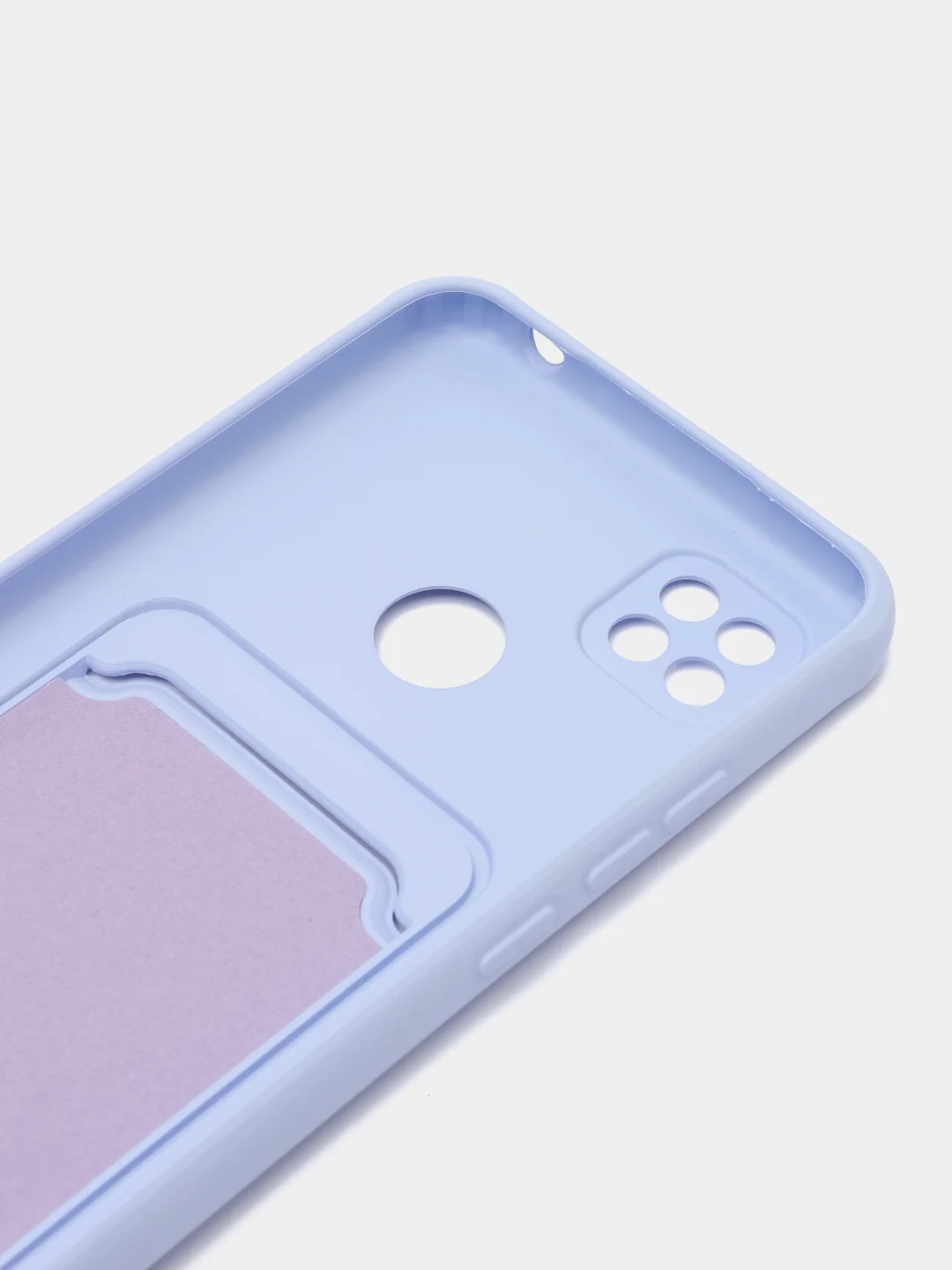 Лавандовый чехол Xiaomi Redmi 9C / 9C NFC / 10A (Сяоми Редми 9С, 10А) с карманом для карт