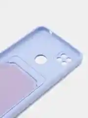 Лавандовый чехол Xiaomi Redmi 9C / 9C NFC / 10A (Сяоми Редми 9С, 10А) с карманом для карт