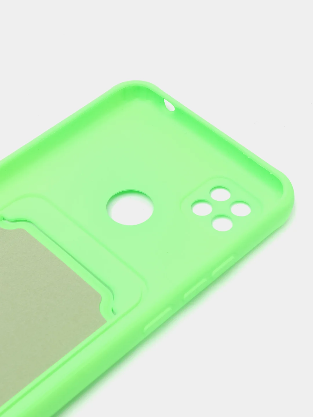 Лайм чехол Xiaomi Redmi 9C / 9C NFC / 10A (Сяоми Редми 9С, 10А) с карманом для карт
