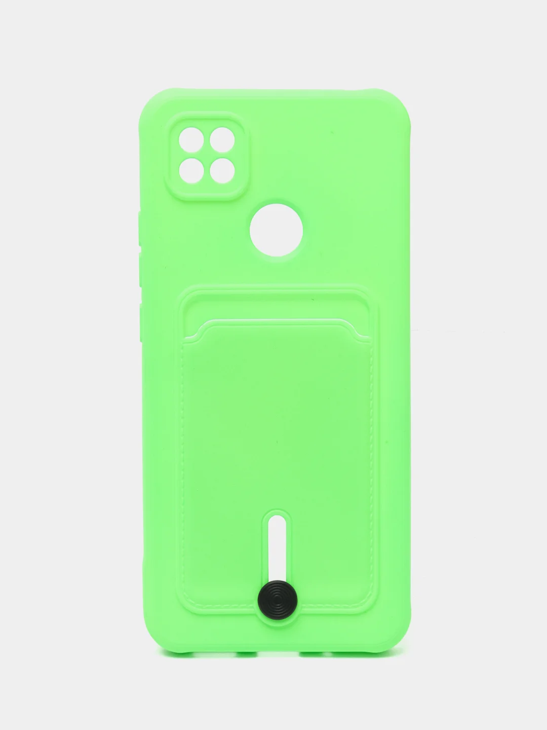Лайм чехол Xiaomi Redmi 9C / 9C NFC / 10A (Сяоми Редми 9С, 10А) с карманом для карт