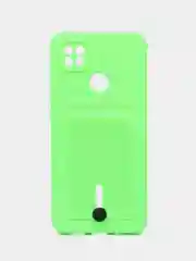 Лайм чехол Xiaomi Redmi 9C / 9C NFC / 10A (Сяоми Редми 9С, 10А) с карманом для карт