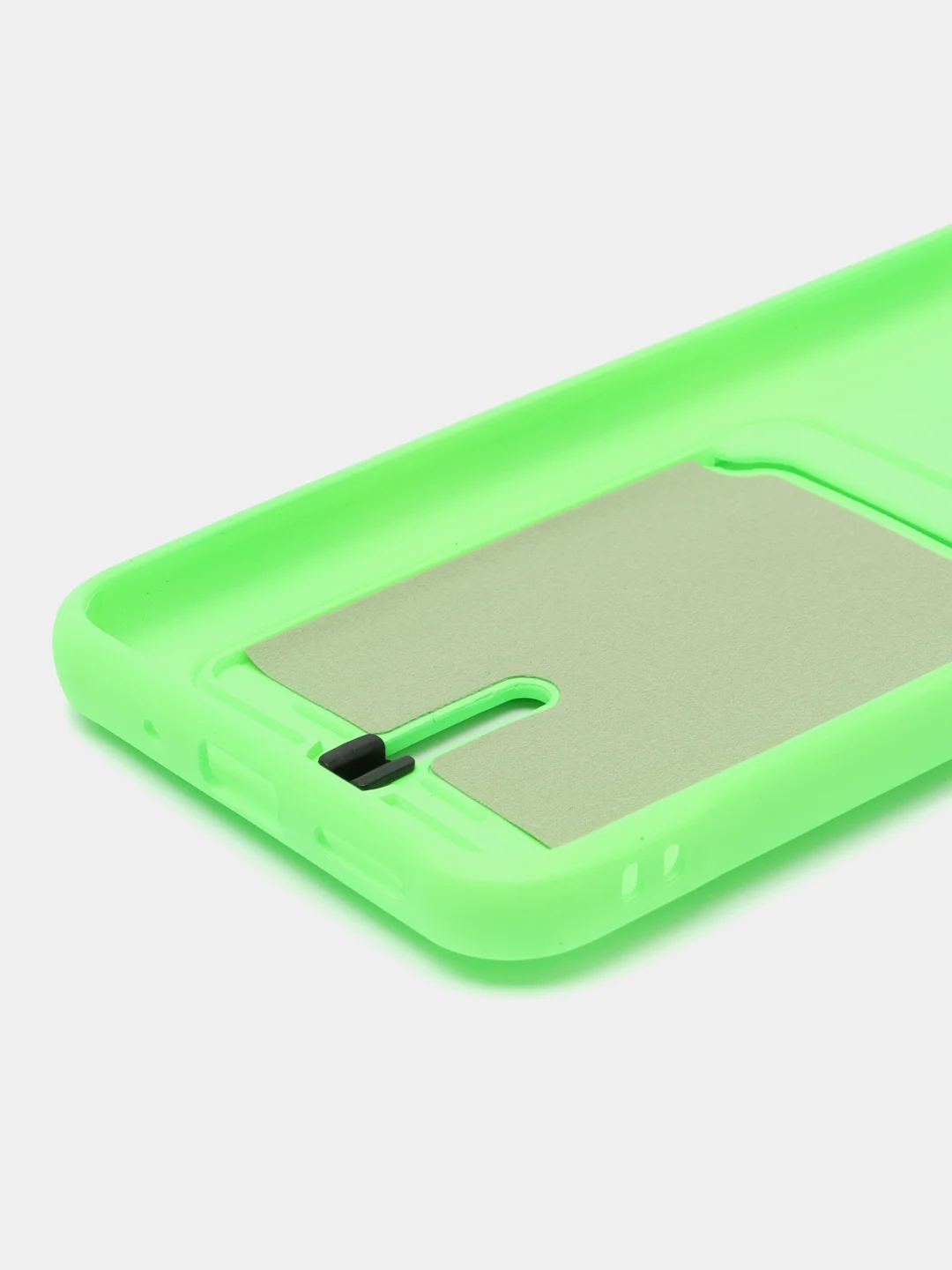 Лайм чехол Xiaomi Redmi 9C / 9C NFC / 10A (Сяоми Редми 9С, 10А) с карманом для карт