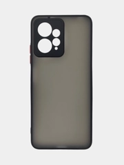 Чехол Xiaomi Redmi Note 12 4G / Редми Нот 12 4Г пластиковый, матовый, с цветными кнопками