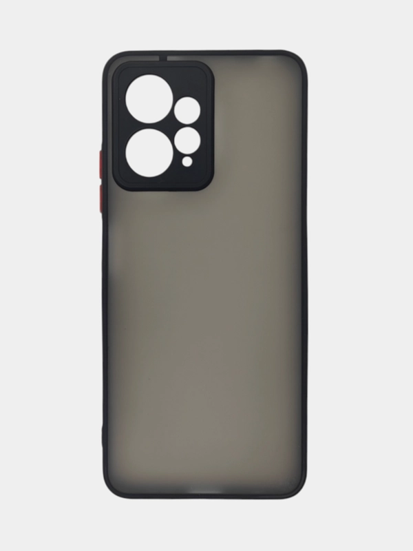 Чехол Xiaomi Redmi Note 12 4G / Редми Нот 12 4Г пластиковый, матовый, с цветными кнопками