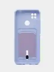 Лавандовый чехол Xiaomi Redmi 9C / 9C NFC / 10A (Сяоми Редми 9С, 10А) с карманом для карт