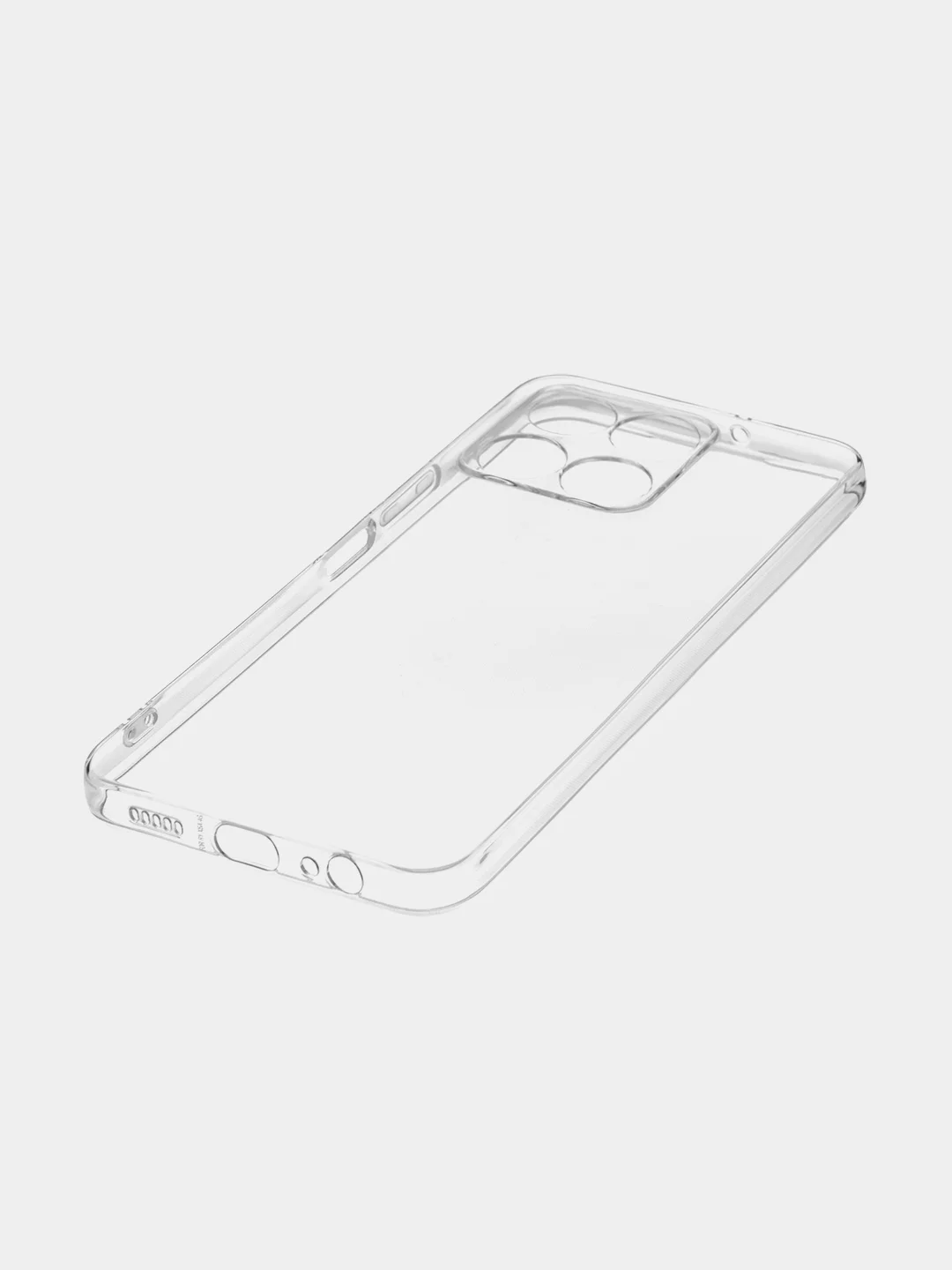 Прозрачный чехол для Honor X6a матовый, прозрачный Broscorp, силиконовый, с защитой камер