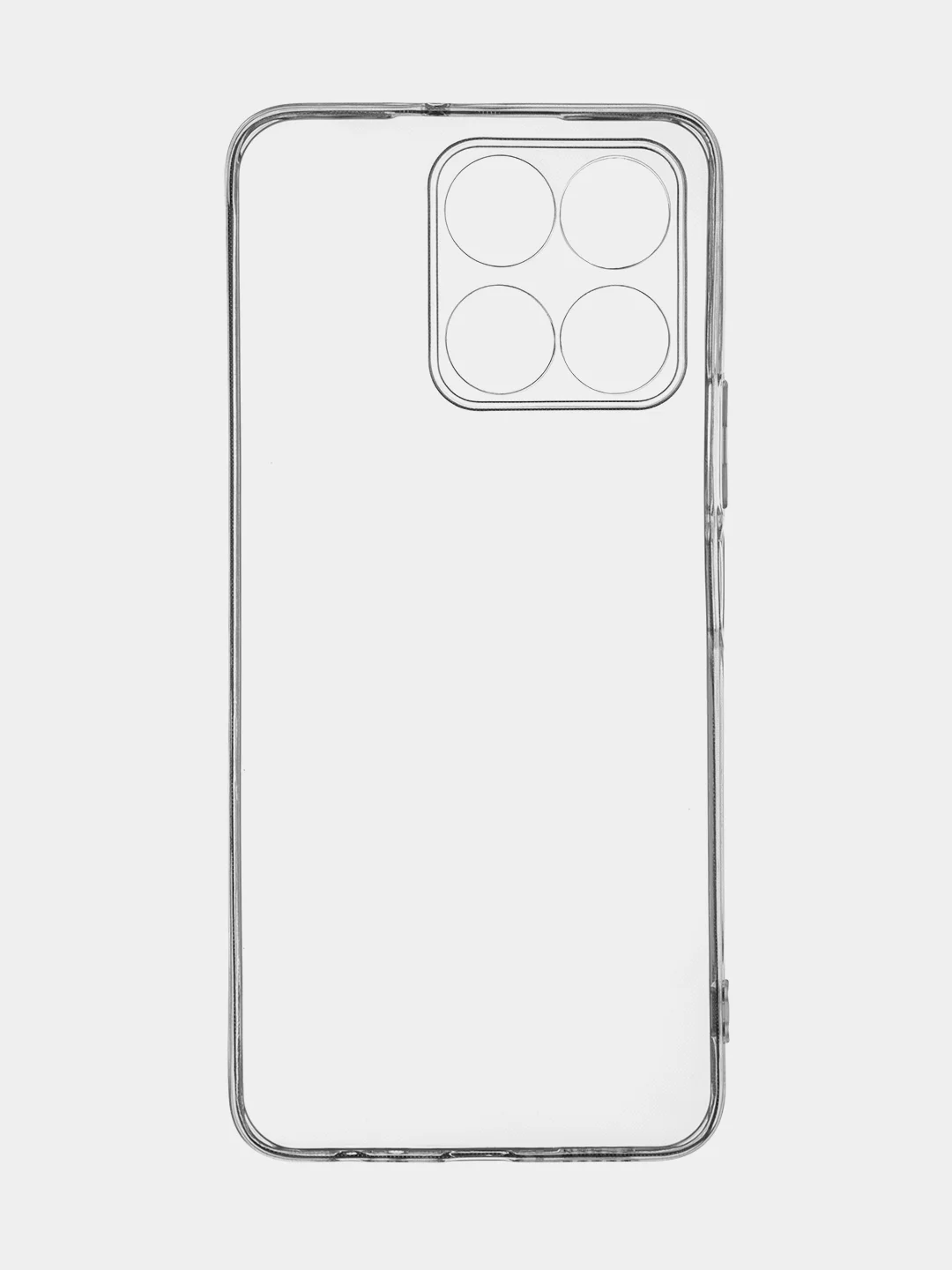 Прозрачный чехол для Honor X6a матовый, прозрачный Broscorp, силиконовый, с защитой камер