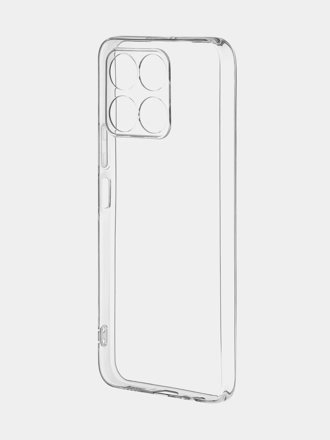 Прозрачный чехол для Honor X6a матовый, прозрачный Broscorp, силиконовый, с защитой камер