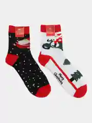 Алый новогодние носки в коробке