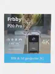 Белый проектор Frbby P20 Ppro портативный с Wi Fi, Bluetooth, 1920 х 1080, 4K HD, Android TV