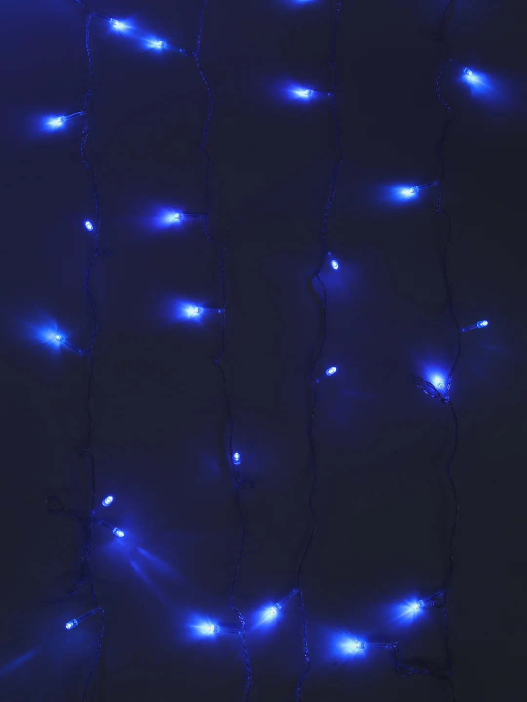Синий новогодняя светодиодная LED гирлянда Занавес-Штора, 1,5x1,5 , 2x2 , 3x2 , 3х3