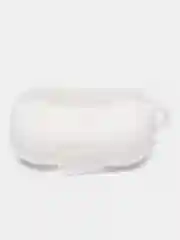 Белый чехол для наушников Apple Airpods Pro, с карабином, силиконовый