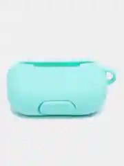 Бирюзовый чехол для наушников Apple Airpods Pro, с карабином, силиконовый