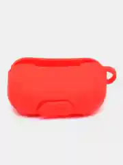 Красный чехол для наушников Apple Airpods Pro, с карабином, силиконовый