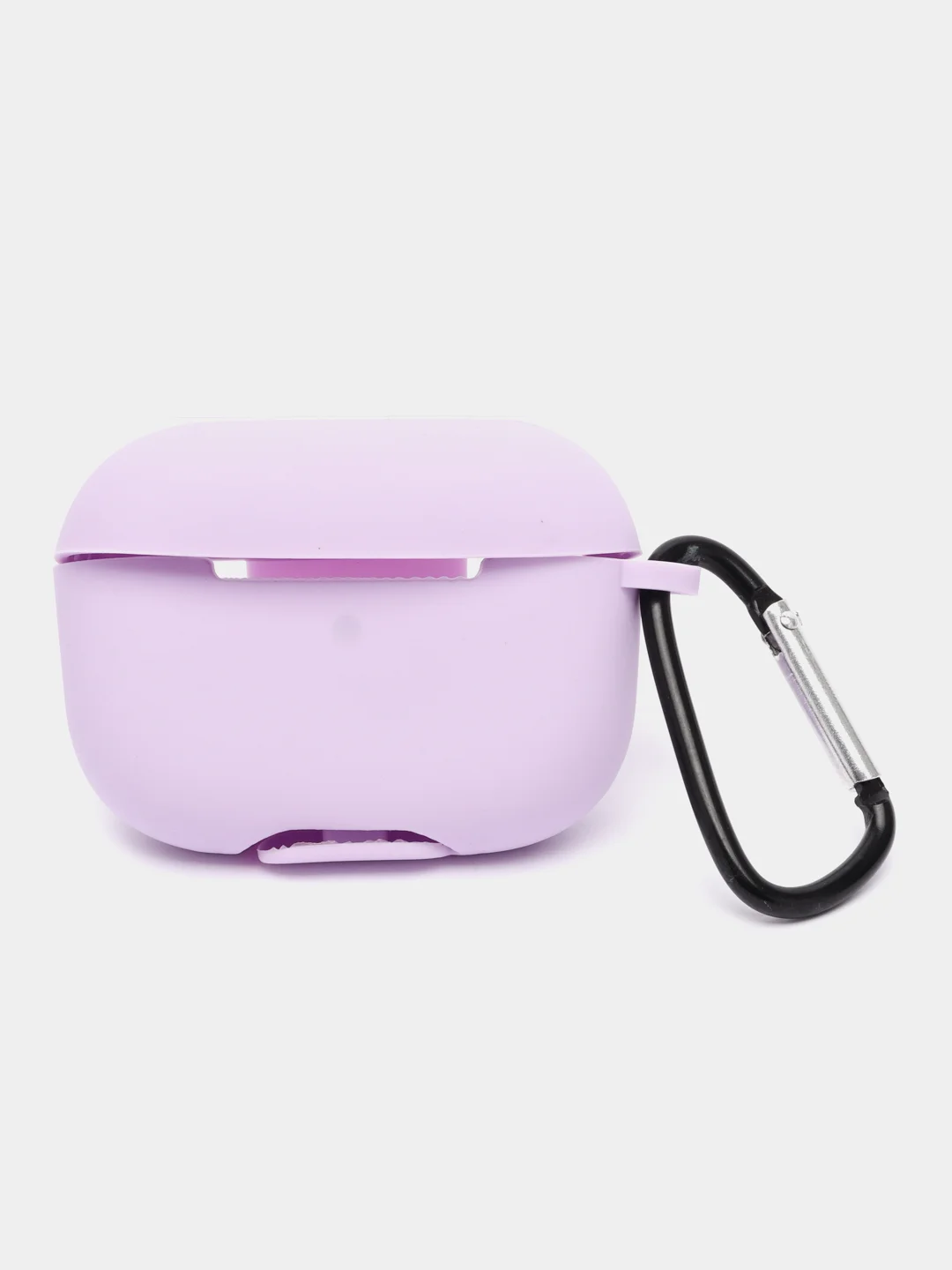Лавандовый чехол для наушников Apple Airpods Pro, с карабином, силиконовый