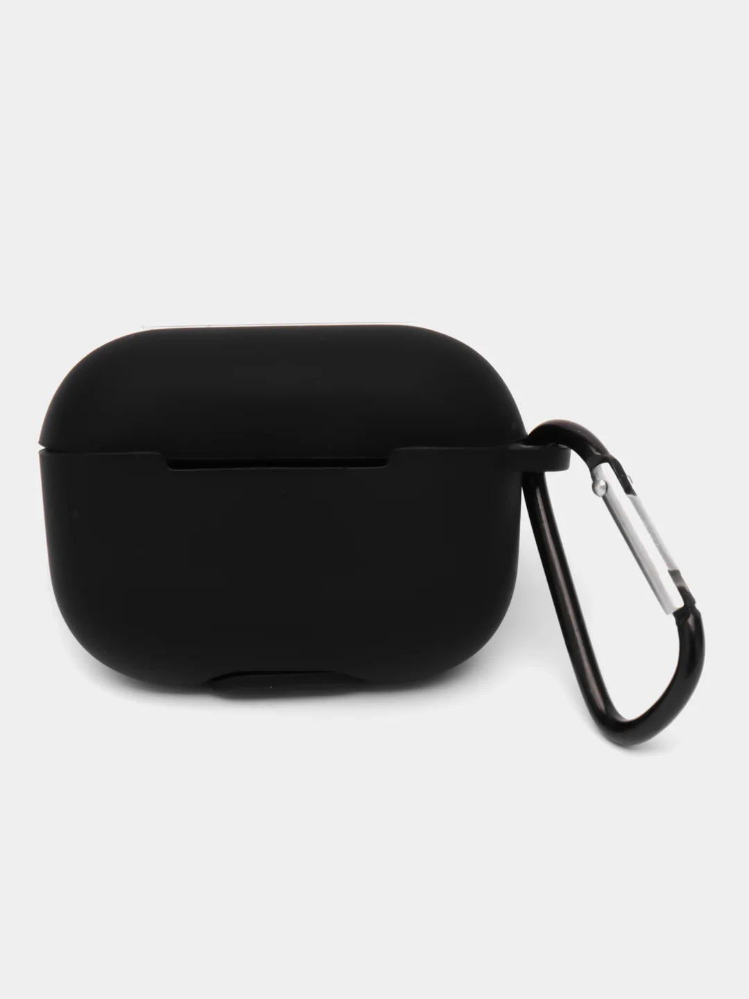 Черный чехол для наушников Apple Airpods Pro, с карабином, силиконовый