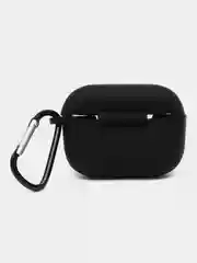 Черный чехол для наушников Apple Airpods Pro, с карабином, силиконовый