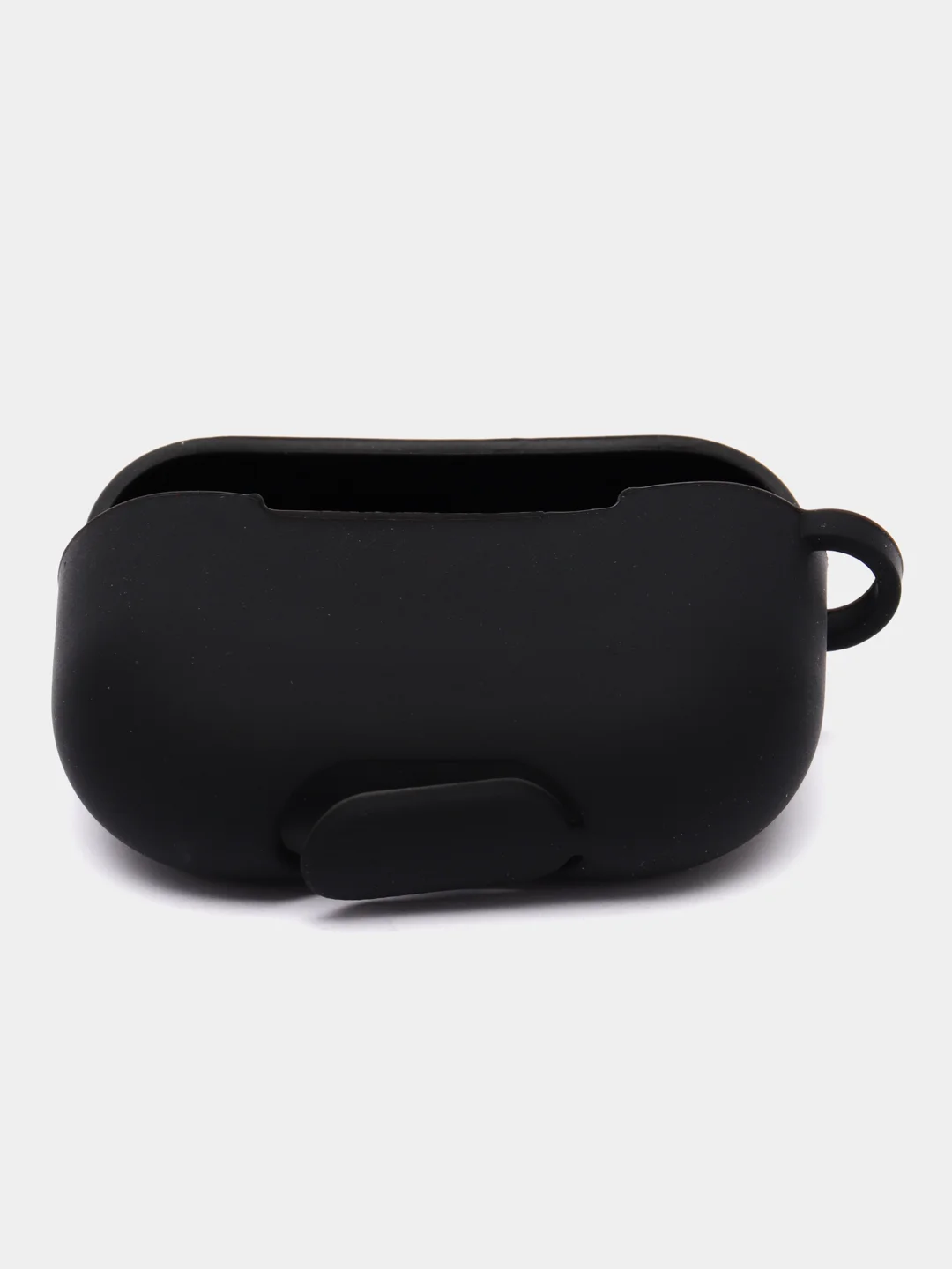 Черный чехол для наушников Apple Airpods Pro, с карабином, силиконовый