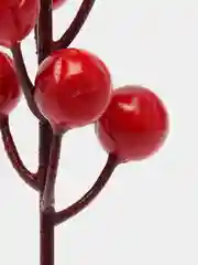 Алый новогодние декоративные веточки, ягоды, блестящие веточки, для декора